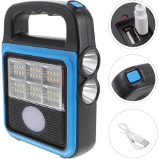 Фонарь-прожектор USB з сонячною панеллю та павербанком Solar LED light HS-8020