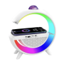 Настільна смарт-лампа-нічник 3 в 1 RGB G2388 з бездротовою зарядкою ∙ Багатофункціональний нічник Bluetooth колонка RGB 2388