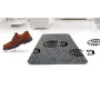 Килимок для взуття Clean Step Mat Супервбираючий придверний килимок для підлоги, 70*45см