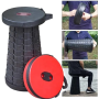 Складний телескопічний стілець Telescopic stool ∙ Похідний розкладний стілець-табурет для риболовлі, туризму та відпочинку