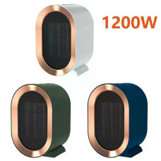 Керамічний обігрівач AIR HEATER 1200W • Настільний тепловентилятор 800/1200 Вт з PTC-нагрівачем і захистом від перегріву