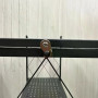 Складна полиця-стелаж із нержавіючої сталі на коліщатках 87×34×87 см