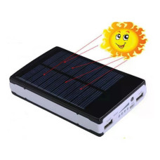 Солнечный повербанк UNIQUE 90000/9600 мА·ч • Портативный внешний аккумулятор Solar с фонариком для телефона и USB-гаджетов