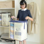 Органайзер – мішок для зберігання Classic Clothes Storage · Складаний кошик для білизни та одягу з кришкою та ручками