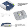 Ортопедична подушка для сидіння WOW Pure Posture Memory Foam Сидіння ортопедичне на стілець / автокрісло для розвантаження хребта