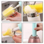 Електрична бездротова щітка – йорж Cup Cleaning Brush з насадками для прибирання та миття посуду · USB зарядка