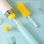 Електрична бездротова щітка – йорж Cup Cleaning Brush з насадками для прибирання та миття посуду · USB зарядка