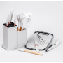Кухонний набір ножів та аксесуарів Kitchenware Set, 20 предметів ∙ Інструменти для кухні з підставкою та обробною дошкою