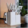 Кухонний набір ножів та аксесуарів Kitchenware Set, 20 предметів ∙ Інструменти для кухні з підставкою та обробною дошкою