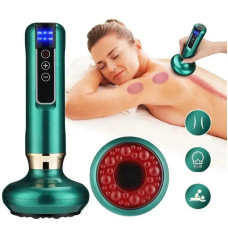 Вакуумний масажер Cupping Massager з інфрачервоним підігрівом • Електричний антицелюлітний масажер гуаша для тіла та спини