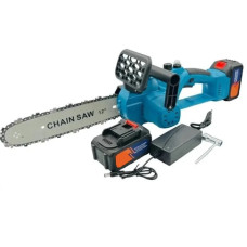 Аккумуляторная цепная пила DOMOTEC Chain Saw 12″ 96V • Садовая пила DOMOTEC Chain Saw 12″ 96V с шиной 300 мм и 2 аккумуляторами