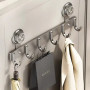 Металева вішалка на двері Storage rack AND 101-20 чорна • Навісні гачки в стилі ЛОФТ для одягу, рушників, сумок та аксесуарів