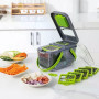 Овочерізка мультислайсер AND1536 Vegetable Cutter • Ручний подрібнювач для овочів, фруктів, салатів і домашньої нарізки