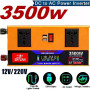 Перетворювач напруги LCD SMART 3500W 12V/24V у 220V • Автомобільний інвертор для акумулятора, дому, авто та резервного живлення