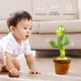 Музична іграшка Танцюючий співаючий кактус Dancing Cactus TikTok з підсвіткою і функцією повторення