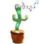 Музична іграшка Танцюючий співаючий кактус Dancing Cactus TikTok з підсвіткою і функцією повторення