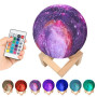 Настільний сенсорний світильник – нічник Місяць Magic 3D RGB Moon Light з пультом