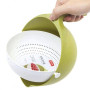 Універсальна миска – друшляк Mesh Strainer Drain Basket ∙ Господарський силіконовий кошик зі зливом 2в1