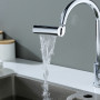 Водозберігальна насадка SHOWER HEAD на кухонний кран з широкою лійкою – розпилювачем та обертанням 360° · 4 режими струменя