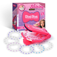 Стрази для волосся Bling Bling Діамантовий стайлер – степлер для прикраси стразами для дівчаток