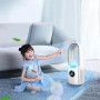 Вентилятор безлопастной с увлажнителем и подсветкой Smart Air Multiplier LY-939 • Настольный аккумуляторный вентилятор 3-в-1