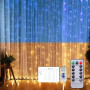 Гірлянда Штора SFK-09 прапор України з пультом USB 2×2 м ∙ Штора-гірлянда SFK-09 USB прапор України 2×2 м