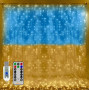 Гірлянда Штора SFK-09 прапор України з пультом USB 2×2 м ∙ Штора-гірлянда SFK-09 USB прапор України 2×2 м
