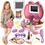 Дитячий косметичний набір Kids Pretend Toy Bag сумка для макіяжу з дзеркалом ∙ Ігровий набір Kids Pretend Toy Bag для дівчат
