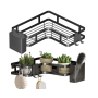 Кутові полиці для ванної Corner Shower Caddy ∙ Компактне та зручне зберігання аксесуарів Corner Shower Caddy