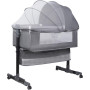 Дитяче ліжко приставне 0219/МК 3в1 з пеленальним столиком Light Grey