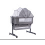 Дитяче ліжко приставне 0219/МК 3в1 з пеленальним столиком Light Grey