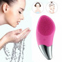 Електрична силіконова щітка Sonic Facial Brush Вібро - щіточка масажер для очищення шкіри обличчя та тіла