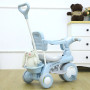 Дитячий триколісний велосипед Baby Carriage 588 блакитний з батьківською ручкою