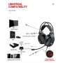 Ігровий комплект Gaming Combo 4-in-1 T-Wolf TF-400 чорний • Геймерський набір клавіатура, миша, навушники та килимок для ПК