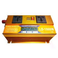 Інвертор 5 CORE SC-1000VA 1000W 12V • Перетворювач напруги 5 CORE SC-1000VA 12V-220V 660 Вт з USB та захистом