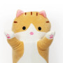 Мягкая игрушка обнимашка Кот Батон 150 см рыжий • Большая игрушка-подушка антистресс длинный кот для сна и отдыха