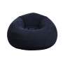 Надувне крісло-мішок Inflatable Sofa чорне • М’яке надувне крісло-пуф 110х110х85 см для дому, дачі, відпочинку та пікніка