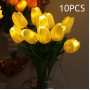 Нічник з тюльпанами KAR282 Flower Light • Декоративний LED світильник KAR282 букет тюльпанів на батарейках з теплим світлом