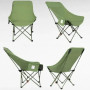 Складний туристичний стілець MA560green 45×93×58 см зелений до 200 кг
