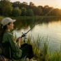 Удочка AND5979 133 см с катушкой • Складная рыболовная удочка Fishing Rod 133 см для любительской рыбалки, поездок и отдыха