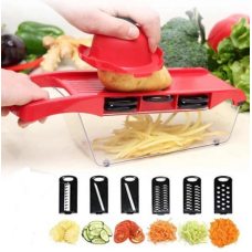 Овочерізка - мультислайсер Mandoline Slicer 6 in 1 · Тертка – шатківниця для овочів та фруктів з контейнером
