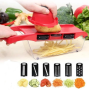 Овочерізка - мультислайсер Mandoline Slicer 6 in 1 · Тертка – шатківниця для овочів та фруктів з контейнером