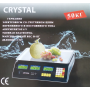 Ваги торгові CRYSTAL CR-50 50 кг Електронні настільні ваги для торгівлі з лічильником ціни
