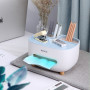 Настільний органайзер Ecoco Tissue з диспенсером для серветок та відсіками для зручного зберігання аксесуарів