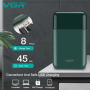 Акумуляторна міні електробритва для чоловіків VGR V 390 Green • Професійний шейвер з тримером для сухого та вологого гоління