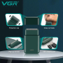 Акумуляторна міні електробритва для чоловіків VGR V 390 Green • Професійний шейвер з тримером для сухого та вологого гоління