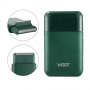 Акумуляторна міні електробритва для чоловіків VGR V 390 Green • Професійний шейвер з тримером для сухого та вологого гоління