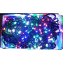 Гірлянда нитка 300led warm 100-10 led флеш на чорному дроті ∙ Провід гірлянда кульки 300 led