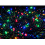 Гірлянда нитка 300led warm 100-10 led флеш на чорному дроті ∙ Провід гірлянда кульки 300 led