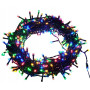 Гірлянда нитка 300led warm 100-10 led флеш на чорному дроті ∙ Провід гірлянда кульки 300 led
